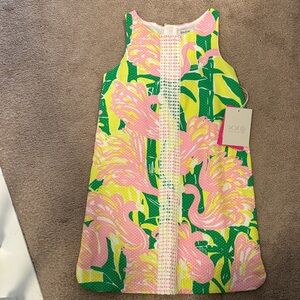 Lilly Pulitzer Pink and Green Textured Dress